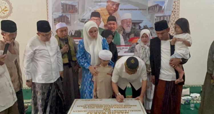 Peresmian Masjid Wakaf Ponpes Mina, pada hari Jum'at tanggal 13 Desember 2024.