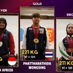 Indah Apriza Atlet Cabor Angkat Besi Asal Sumsel Raih Medali Perak Di Kejuaraan Tingkat Asia, yang digelar di Doha, Qatar. Indah Apriza Atlet Cabor Angkat Besi Asal Sumsel Raih Medali Perak Di Kejuaraan Tingkat Asia, yang digelar di Doha, Qatar.