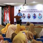Suasana Seminar Pendidikan Indonesia yang digelar oleh Pemerintah Kabupaten Musi Banyuasin bersama Ikatan Guru Indonesia di Auditorium Pemkab Muba, pada hari Selasa, tanggal 25 Februari 2025.