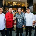 Penjabat Bupati Musi Banyuasin H M Toha menghadiri pelantikan Pengurus Gabungan Pengusaha Kelapa Sawit Indonesia (GAPKI) Cabang Sumatera Selatan untuk periode 2024-2029. Acara yang berlangsung meriah di Ballroom Hotel Excelton Palembang, pada Kamis tanggal 20 maret 2025.