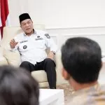 Penjabat Bupati Musi Banyuasin Toha dan Wakil Bupati Rohman Sambut Hangat Gabungan Pengurus Asosiasi Pelaksana Konstruksi Kabupaten Muba pada  hari Rabu  tanggal 12 maret 2025.
