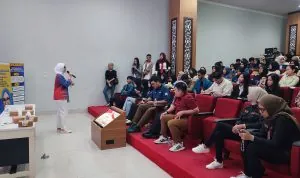 Anggota DPD RI asal Provinsi Sumsel, Hj. Amaliah Sobli, melaksanakan Sosialisasi 4 Pilar MPR RI di Universitas Indo Global Mandiri (IGM), Palembang, pada hari Rabu siang, tanggal 23 April 2025.