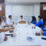 Wakil Bupati Muba Rohman Terima Audiensi Forum Osis Muba, pada hari Rabu, tanggal 7 Mei 2025.