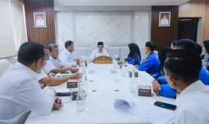 Wakil Bupati Muba Rohman Terima Audiensi Forum Osis Muba, pada hari Rabu, tanggal 7 Mei 2025.