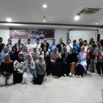 Koordinator Aksi Bela Palestina Jilid V, Masagus Syaiful Padli, bersama sejumlah perwakilan organisasi, komunitas, dan relawan menggelar konferensi pers jelang pelaksanaan aksi damai yang akan berlangsung pada 9 November 2025 di kawasan Monpera Palembang.
