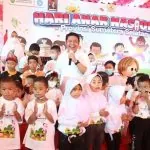 Herman Deru saat peringatan Hari Anak Nasional di Griya Agung