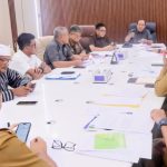 Pimpinan DPRD Muba dan perwakilan Pemkab Muba saat menggelar RDP membahas percepatan batas wilayah Muba-Muratara. DPRD Muba dan Pemkab Muba Percepat Sengketa Batas Wilayah Muba-Muratara.