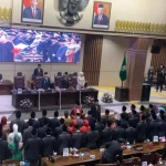 Suasana sidang paripurna DPRD Provinsi Sumatera Selatan di Palembang