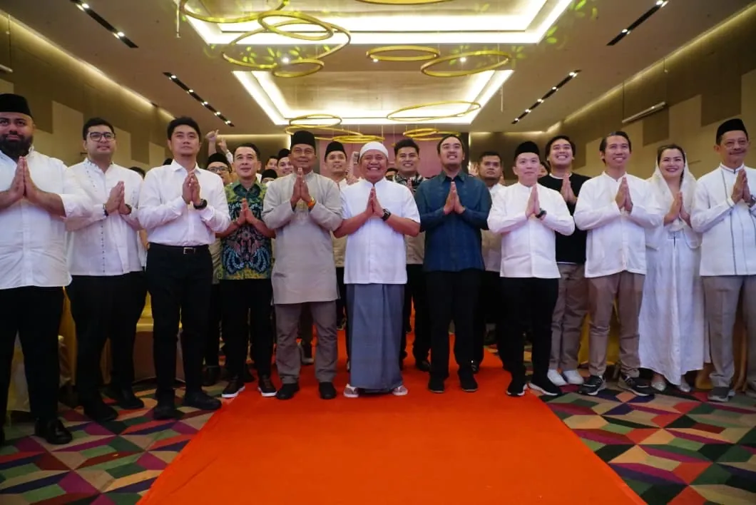 Gubernur Sumsel Herman Deru buka puasa bersama keluarga besar BPD HIPMI Sumsel di Hotel The Zuri Palembang.