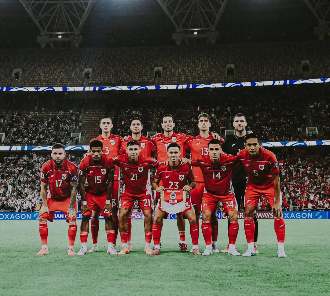 Skuad Line Up Terakhir Timnas Indonesia pada Qualifikasi Piala Dunia 2026.