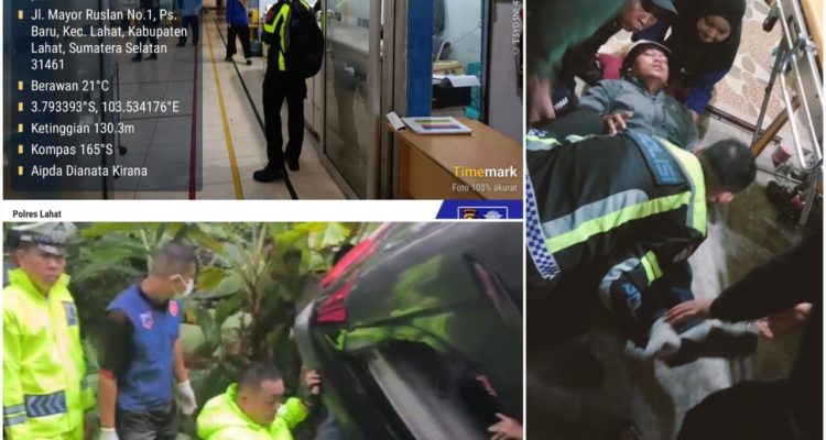 Petugas Satlantas Polres Lahat melakukan evakuasi korban kecelakaan bus PO Al-Hijrah yang masuk jurang di Desa Sugihwaras. Petugas Satlantas Polres Lahat melakukan evakuasi korban kecelakaan bus PO Al-Hijrah yang masuk jurang di Desa Sugihwaras.