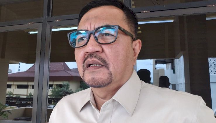 Wakil Ketua Komisi V DPRD Sumsel David Hardianto memberikan keterangan terkait pemulangan PMI asal Sumatera Selatan dari Kamboja.