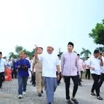Gubernur Sumsel Herman Deru bersama rombongan saat agenda Safari Ramadan di Ogan Ilir