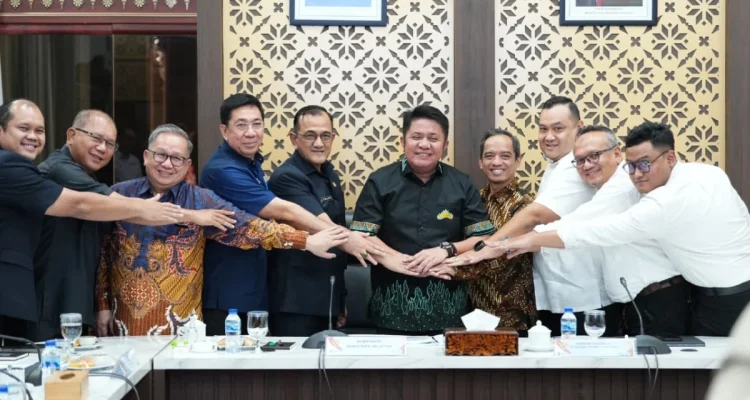 Gubernur Sumsel Herman Deru menerima kunjungan PT Bukaka bahas Tanjung Carat.