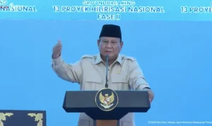 Presiden Prabowo Subianto menyampaikan sambutan dalam Groundbreaking 13 Proyek Hilirisasi Nasional Tahap II, Cilacap, Rabu (29/4/2026).