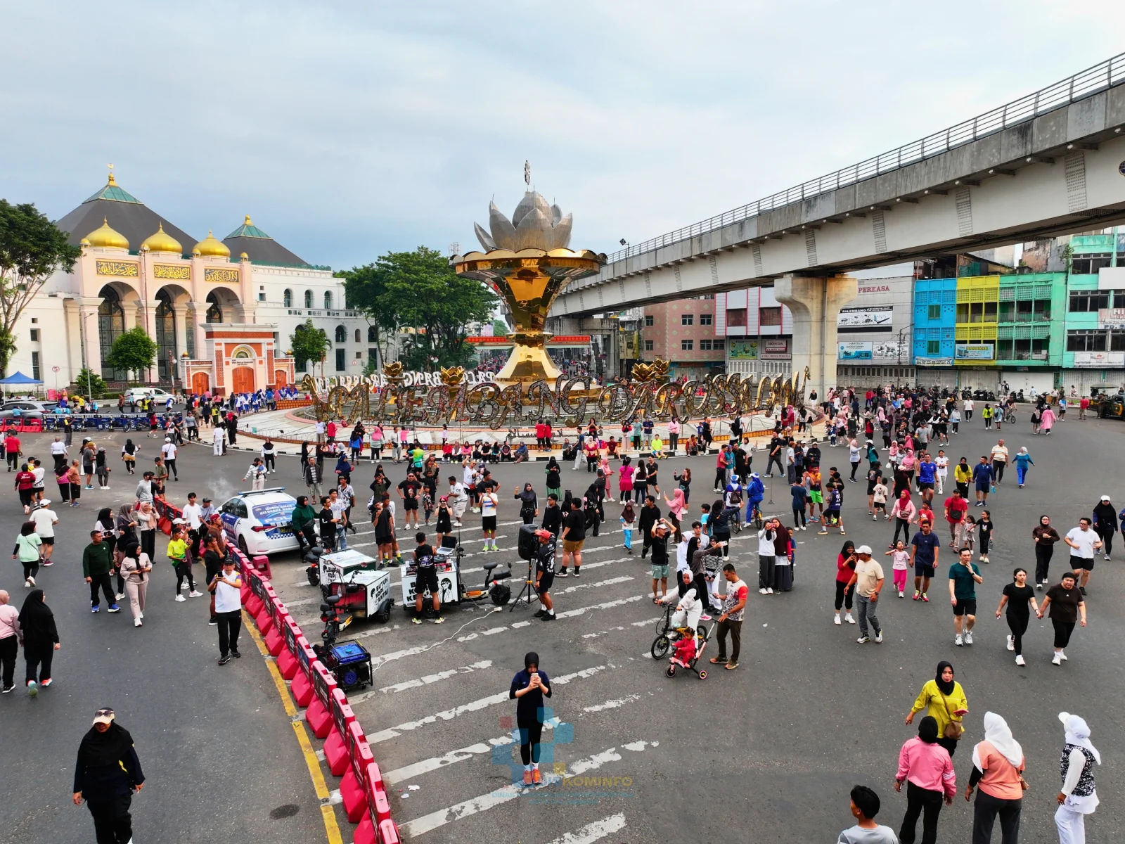 CFD Palembang Uji Coba Kedua Berjalan Aman dan Terkendali.