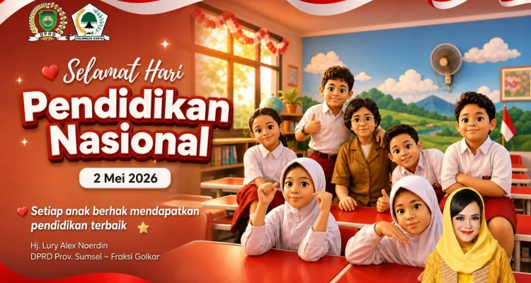 Ucapan HARDIKNAS 2026 Hj. Lury Alex Noerdin Anggota DPRD Prov. Sumsel.