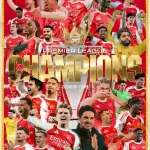 Arsenal juara liga premier league musim 2025-2026 setelah penantian 22 tahun.