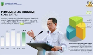 investasi-batam-2026-amsakar-achmad Wali Kota Batam Amsakar Achmad memaparkan data realisasi investasi triwulan I 2026 sebesar Rp17,4 triliun.