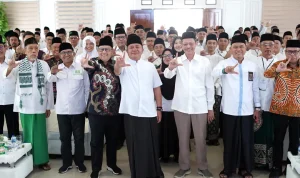 kader-penggerak-nu-sumsel Gubernur Herman Deru memberikan materi sebagai narasumber dalam acara Pendidikan Kader Penggerak NU Sumsel di Palembang.