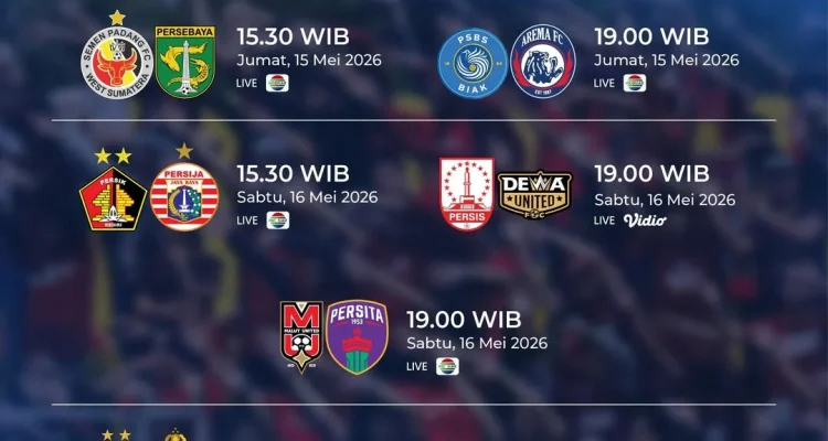 Klasemen sementara BRI Super League 2025-26 pekan 33.