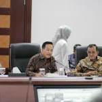 Wakil Bupati Muba Abdur Rohman Husen saat mengikuti rakor percepatan tol di Kantor Staf Presiden Jakarta.
