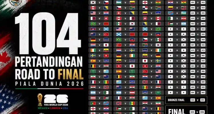 jadwal-piala-dunia-2026-terlengkap-wib Infografis pembagian jadwal dan fase pertandingan Piala Dunia 2026.