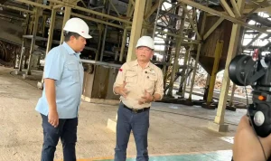 Kunjungan kerja Tim Deputi Kemenkop RI di pabrik CPO KUD Sejahtera Babat Toman, Musi Banyuasin.