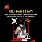 Bukti tangkapan layar unggahan viral di media sosial mengenai dugaan kasus korupsi dana organisasi KIP Kuliah di Universitas Airlangga oleh oknum pengurus internal AUBMO.