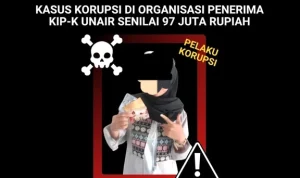 mahasiswi-unair-gelapkan-dana-kip-kuliah Bukti tangkapan layar unggahan viral di media sosial mengenai dugaan kasus korupsi dana organisasi KIP Kuliah di Universitas Airlangga oleh oknum pengurus internal AUBMO.