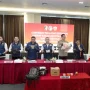 Konferensi pers Joint Operation Polda Sumsel dan Kanwil Bea Cukai Sumbagtim menunjukkan barang bukti pil ekstasi dan sabu hasil sitaan.