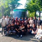 Rombongan pemuda peserta program Generasi Unggul Muba jurusan K3 saat menyelesaikan program sertifikasi nasional PPSDM Migas Cepu.