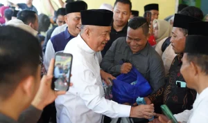 Wakil Gubernur Sumatera Selatan, H. Cik Ujang, menghadiri Haflah Akhirussanah sekaligus wisuda santri Pondok Pesantren Subulul Falah di Desa Tulung Harapan, Kecamatan Lempuing, Kabupaten Ogan Komering Ilir (OKI).
