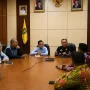 Suasana Rapat Kunjungan Kerja Komisi I DPRD Sumsel di Kantor Diskominfo Provinsi Lampung.