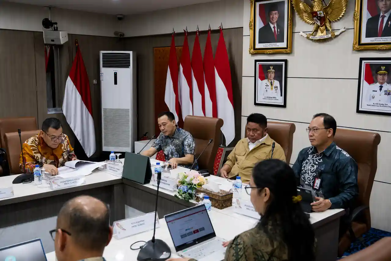 Suasana Rapat Koordinasi, Pemantauan, dan Evaluasi Program Pemberantasan Korupsi di Pemerintah Provinsi Sumatera Selatan