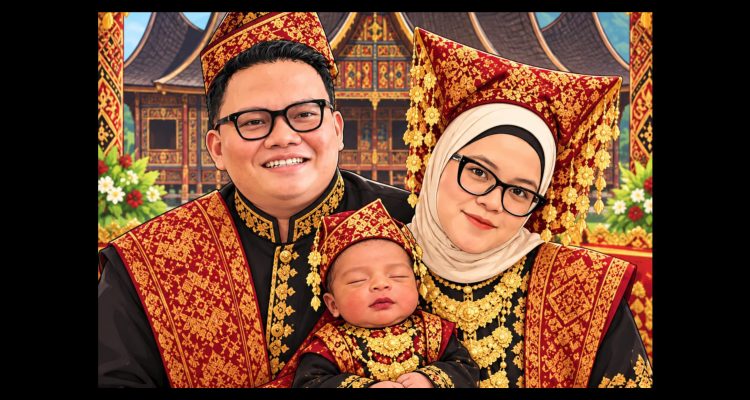 Doc : Okta (Ayah), Kiana (Sang Buah Hati), Ummi (Bunda). Ilustrasi Ai.