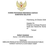 Doc : Kabut asap dampak karhutla menyelimuti wilayah Sumatera Selatan. KPID Sumsel meminta media penyiaran aktif menyampaikan informasi yang akurat demi keselamatan masyarakat.